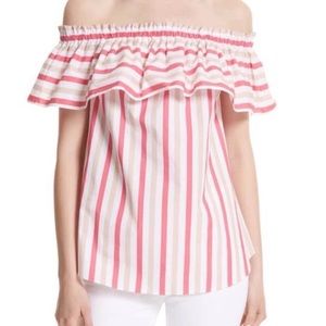 kate spade new york Peach Sherbet Stripe Top